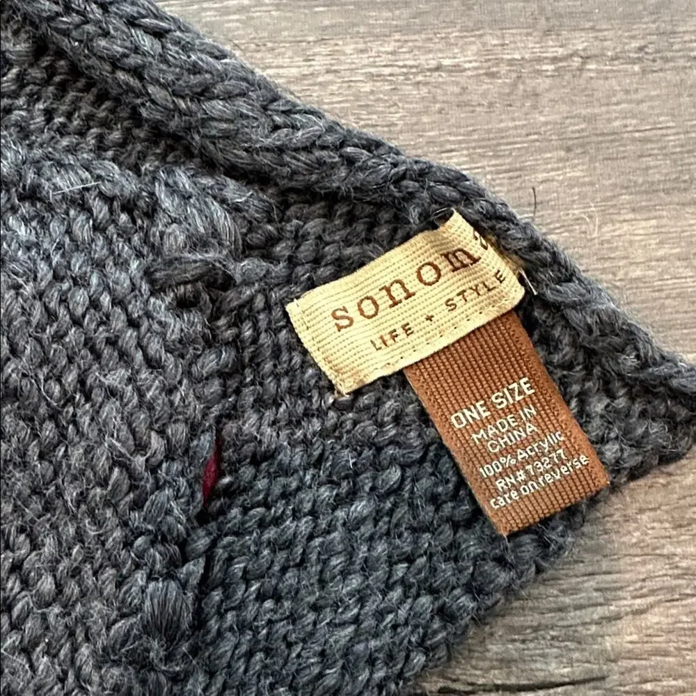 Sonoma Life Style‎ Men’s Snowflake Chunky Knit Scarf